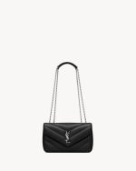 YSL LOULOU small in MATELASSÉ lambskin